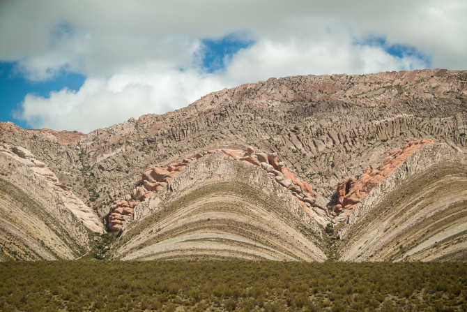 Striped Mountains in Argentina